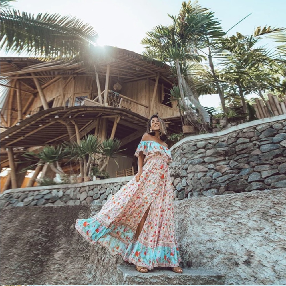 Summer Nights Boho Maxi in PINK - Picture 5 of 7